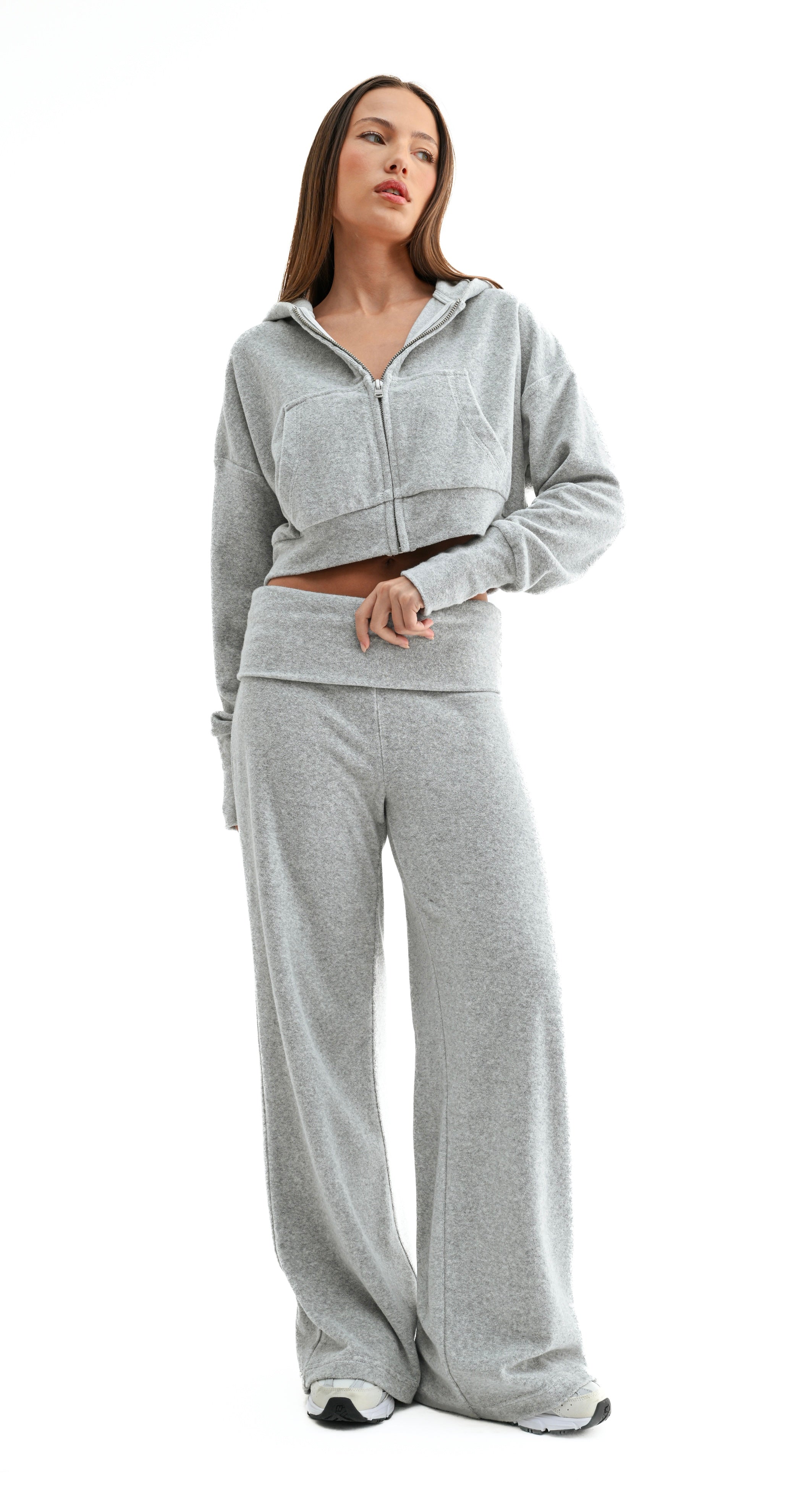 Halo Foldover Pants │ Grey